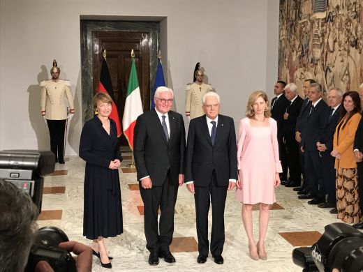 Der deutsche Bundespräsident Frank-Walter Steinmeier wird in Rom zu einem zweitägigen Staatsbesuch empfangen